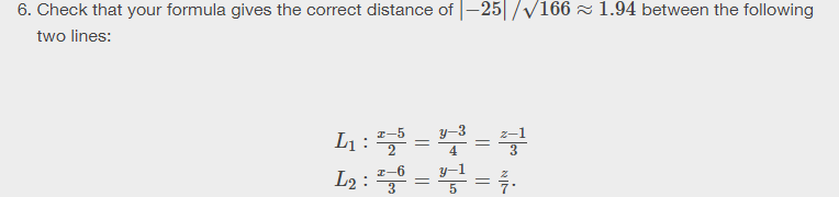 Solved Finding the distance from a point to a line or from a | Chegg.com