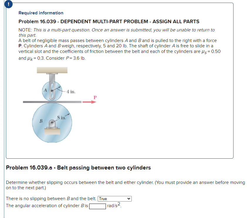 Solved Required Information Problem 16.039 - DEPENDENT | Chegg.com