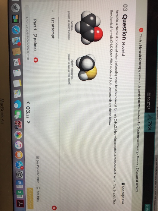 Solved 1. Draw the most stable Lewis structure of acrolein.