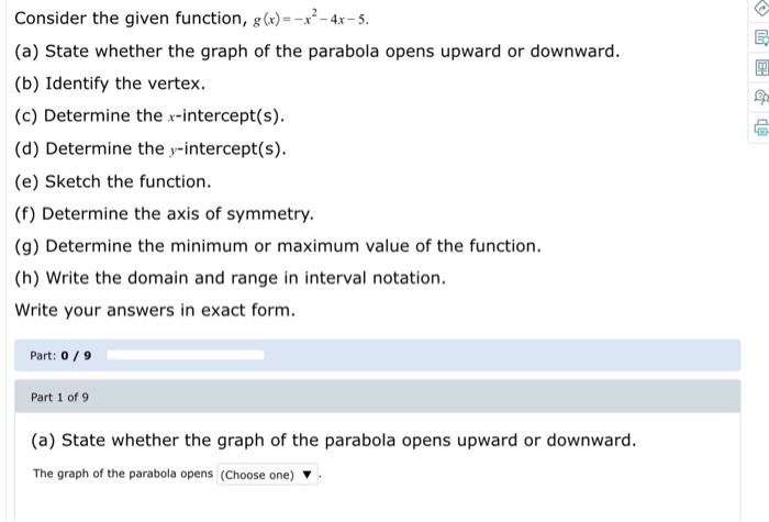 solved-consider-the-given-function-g-x2-4x-5-a-state-chegg