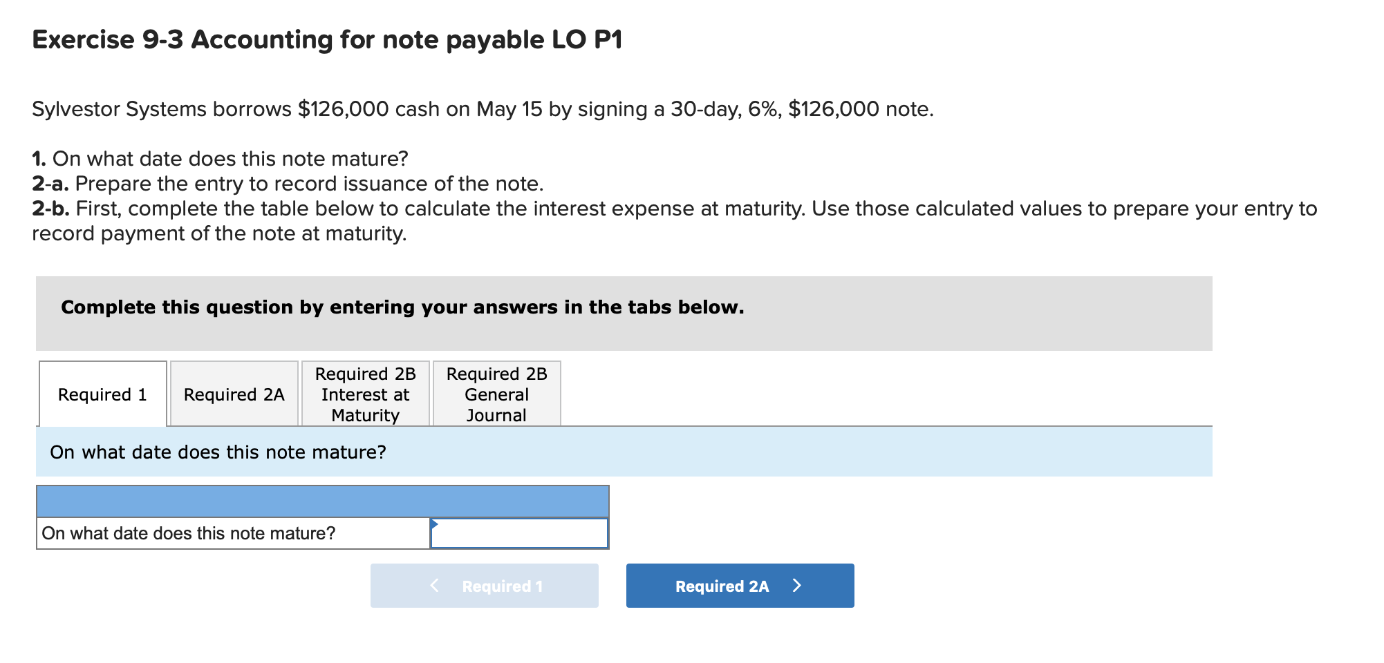 Solved Exercise 9-3 Accounting for note payable LO P1 | Chegg.com