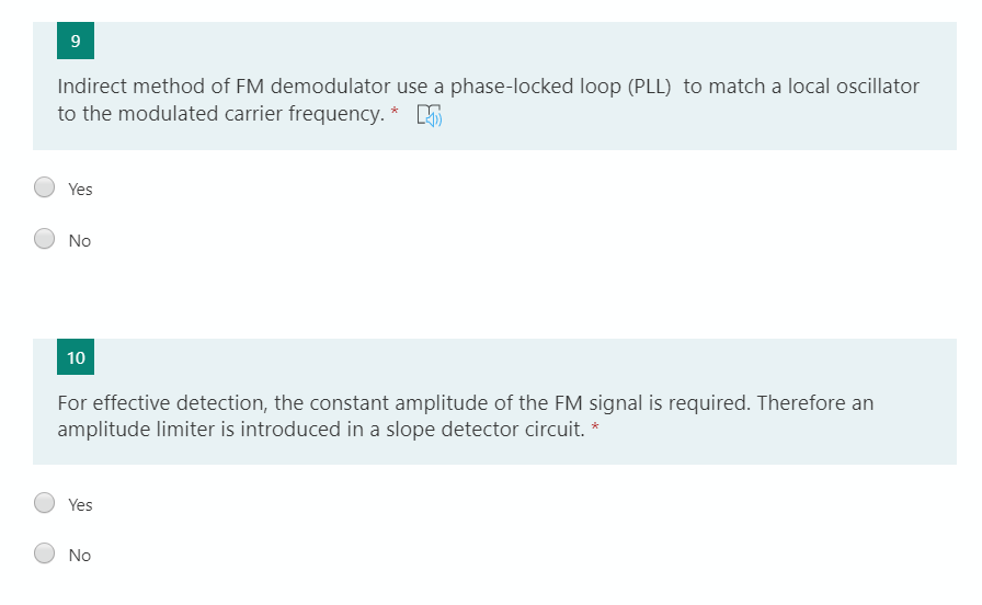 Solved 1 Can we generate FM signal using PM modulator? * Yes | Chegg.com