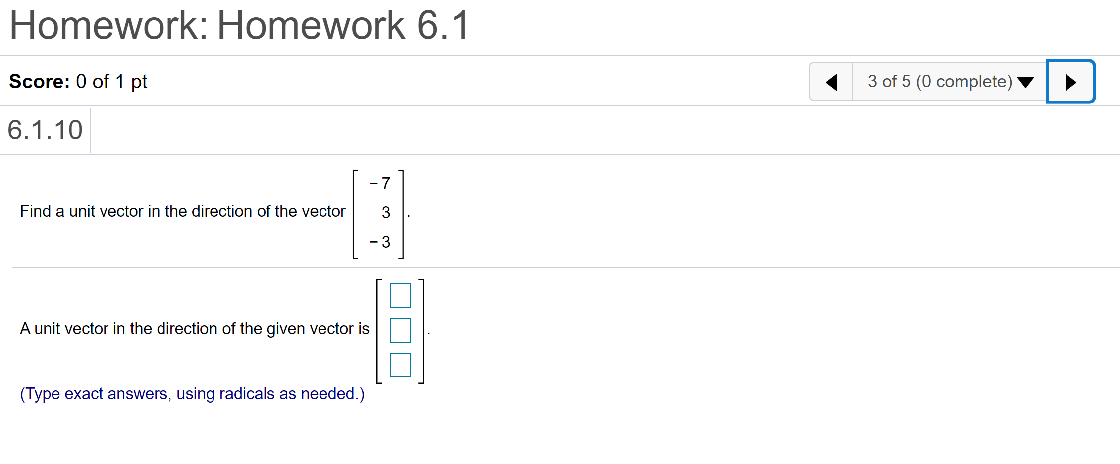 6 1 1 homework answers