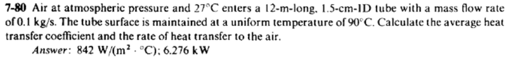 Solved 7-80 Air at atmospheric pressure and 27°C enters a | Chegg.com