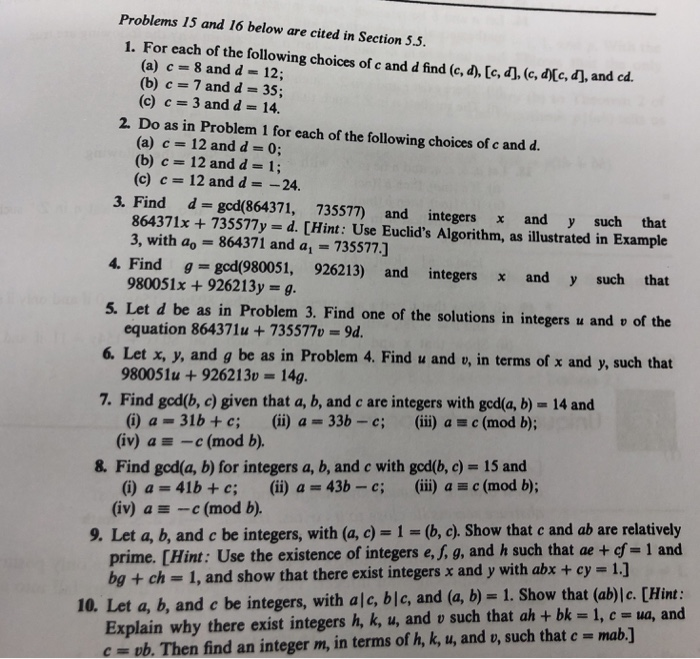 Solved Problems 15 and 16 below are cited in Section 5.5. 1. | Chegg.com