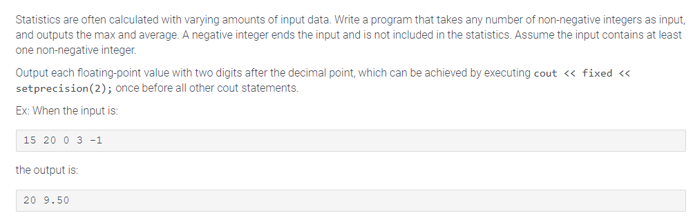 Solved Statistics are often calculated with varying amounts | Chegg.com