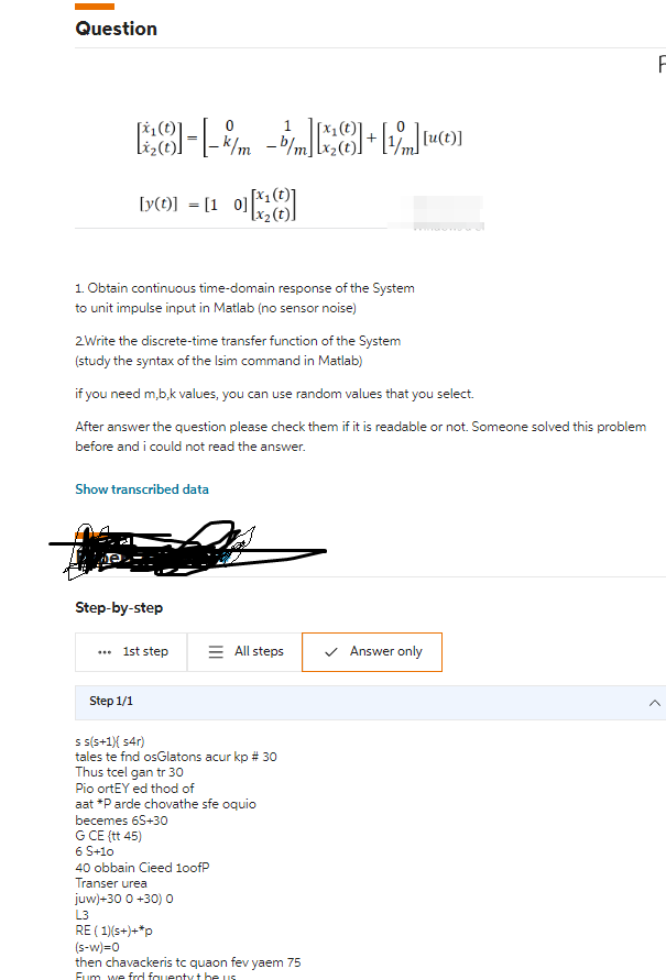 I have posted 4 questions about this system and each | Chegg.com