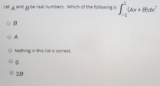 Solved Let A And B Be Real Numbers. Which Of The Following | Chegg.com