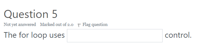 Solved Question 2 Not yet answered Marked out of 2.0 p Flag | Chegg.com