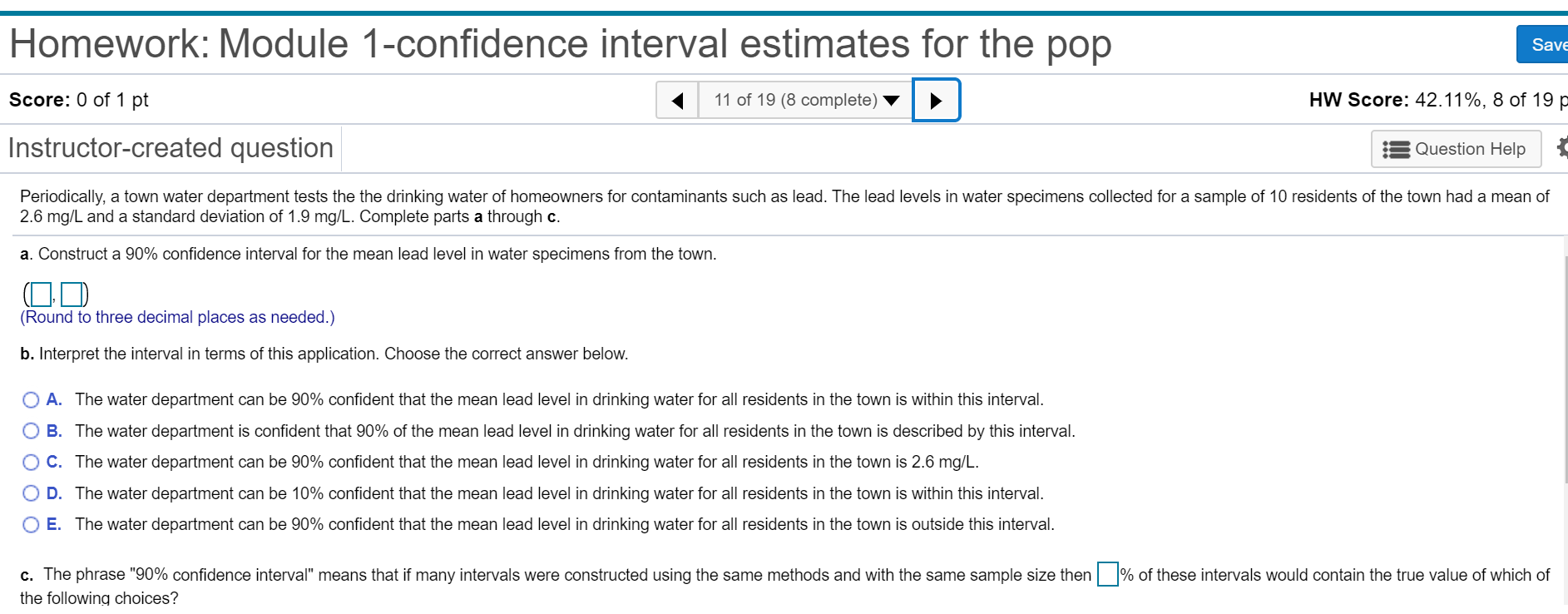 Express the confidence interval calculator image