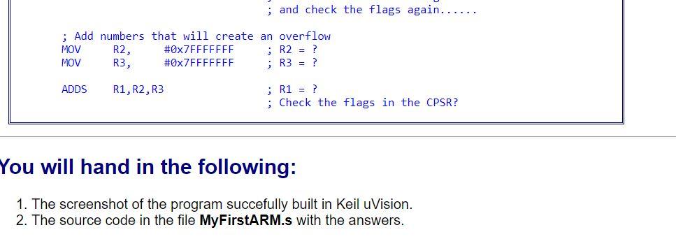 Solved Lab Assignment Write Your First ARM Assembly Language | Chegg.com