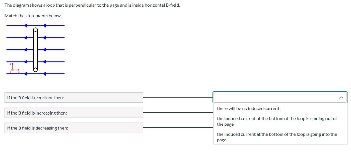 Solved The diagram shows a loop that is perpendicular to the | Chegg.com