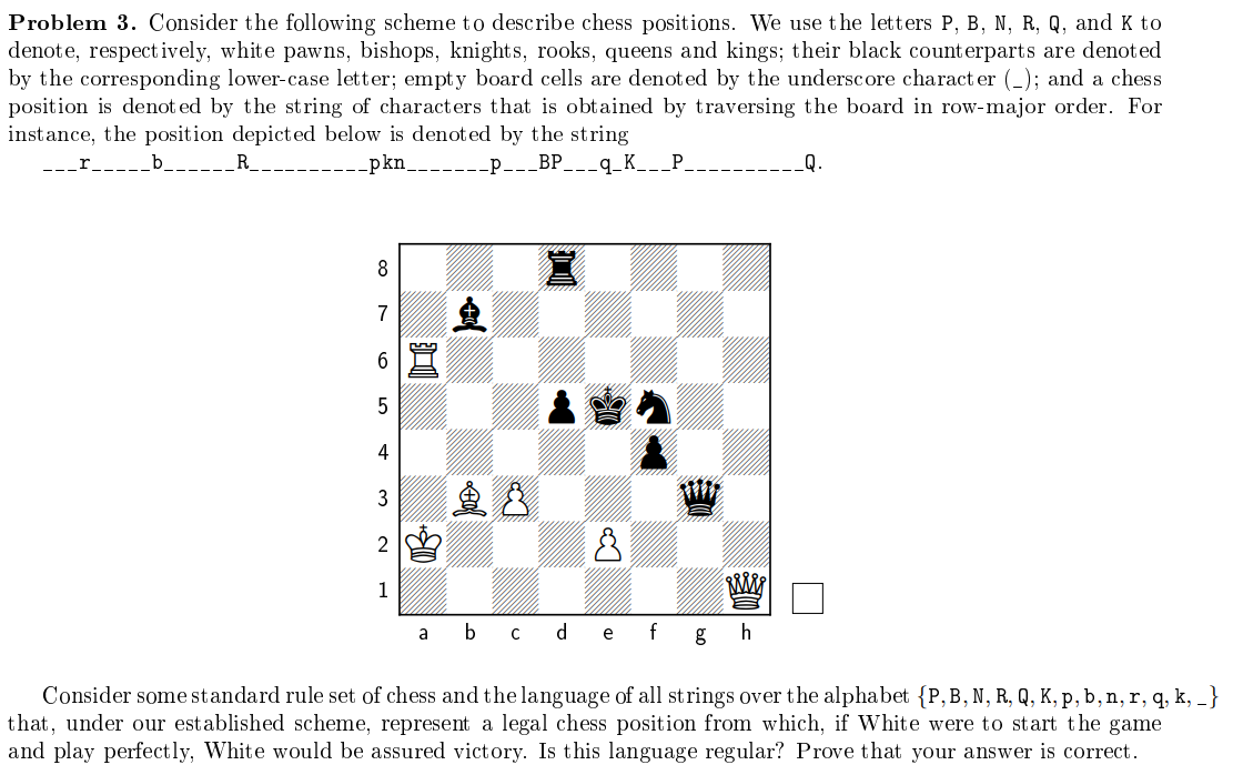 Solved Problem 3 Consider The Following Scheme To Describe Chegg Com