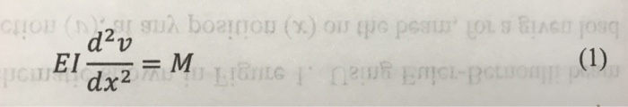 Solved Please Use Euler-Bernoulli Beam Theory As Shown In | Chegg.com