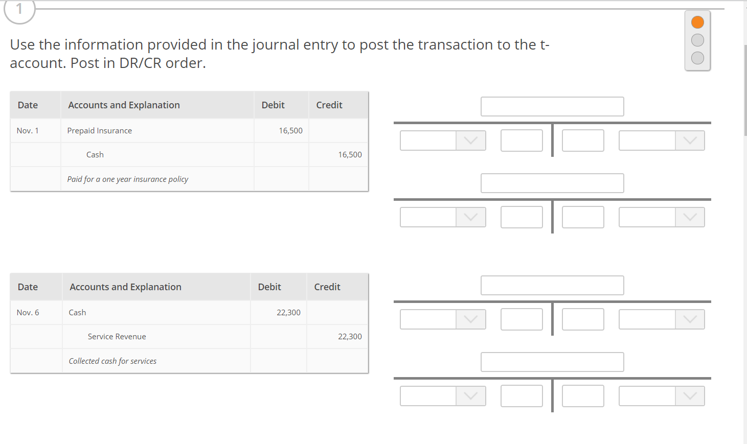 Solved Use the information provided in the journal entry to 