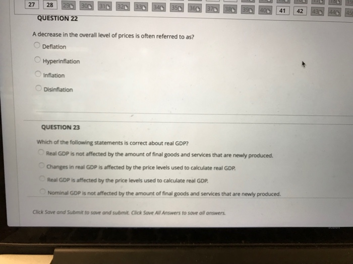 Solved 27 28 41 42 QUESTION 22 A decrease in the overall | Chegg.com