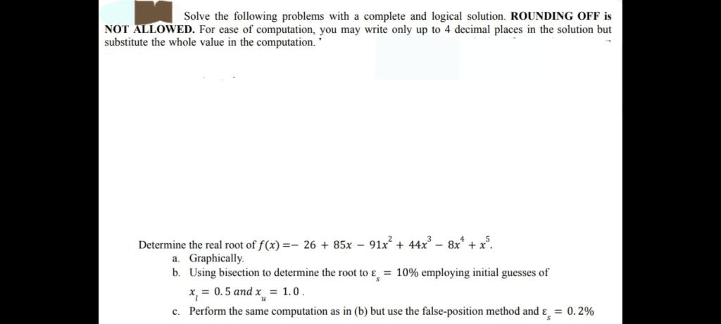 Solved Solve the following problems with a complete and | Chegg.com