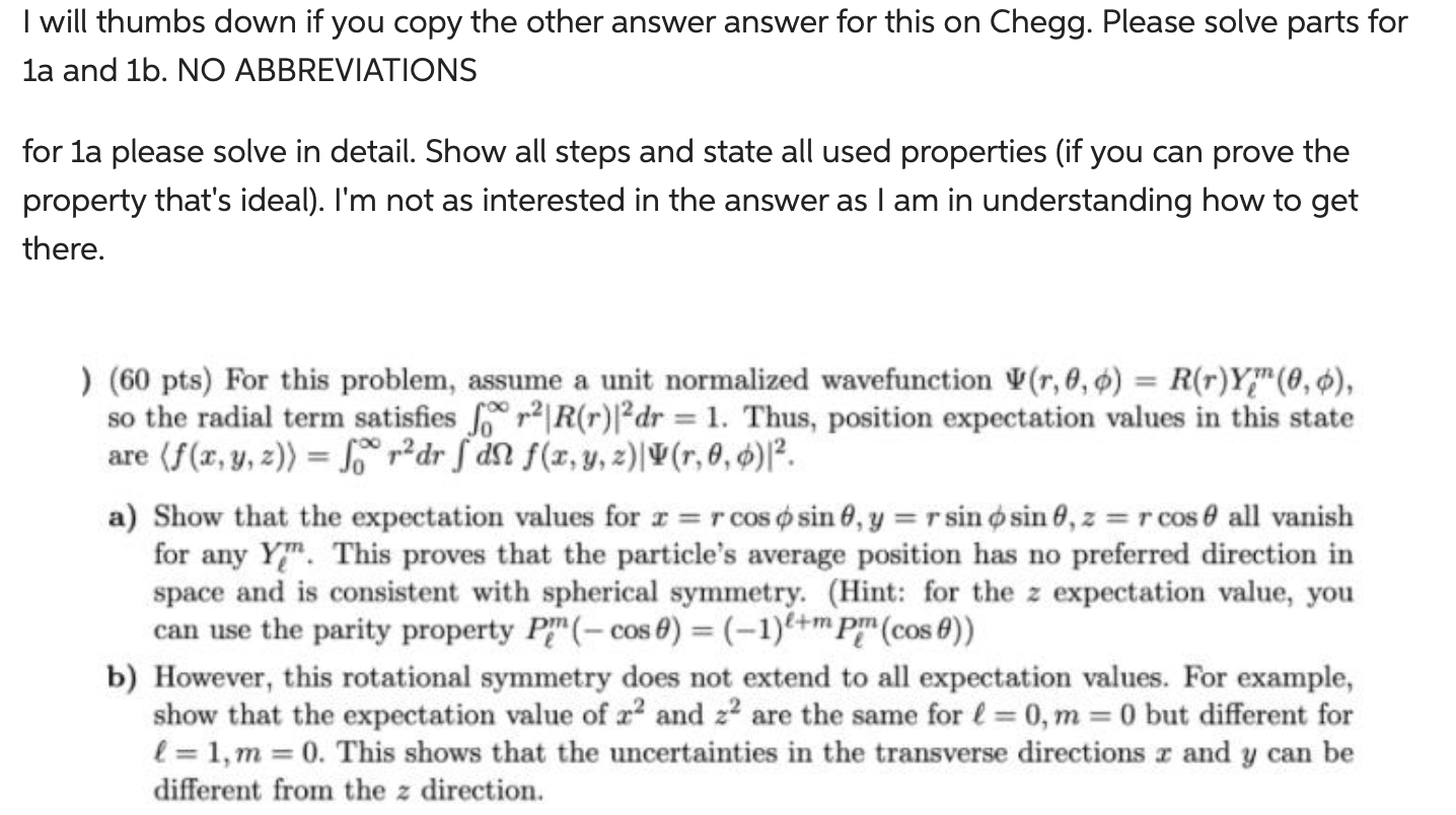 Solved I Will Thumbs Down If You Copy The Other Answer | Chegg.com