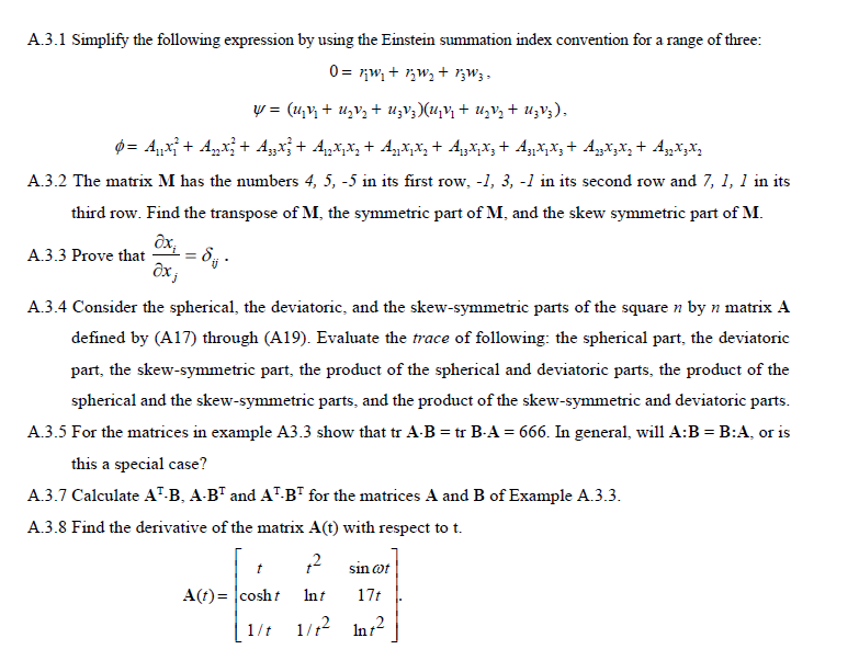 Solved A.3.1 Simplify the following expression by using the | Chegg.com