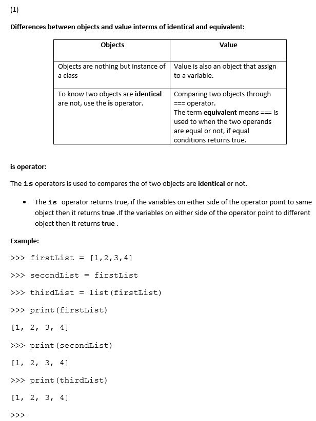 describe-the-difference-between-objects-and-values-using-the-terms