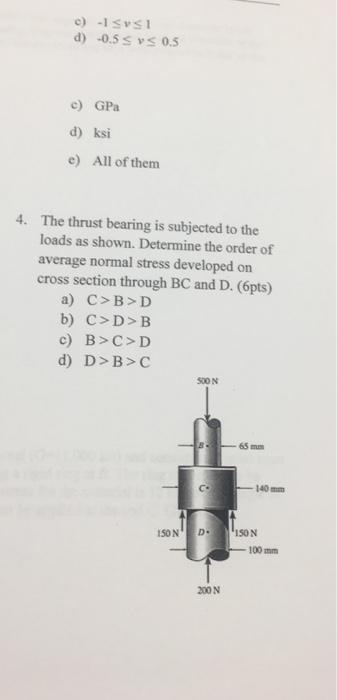 Solved 5. What is the normal stress in the bar if the normal | Chegg.com