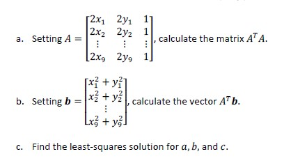 Solved 1. (30pt) Suppose we are given the following set of | Chegg.com