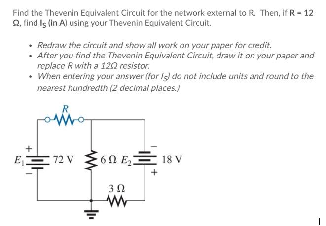 Solved Find the Thevenin Equivalent Circuit for the network | Chegg.com