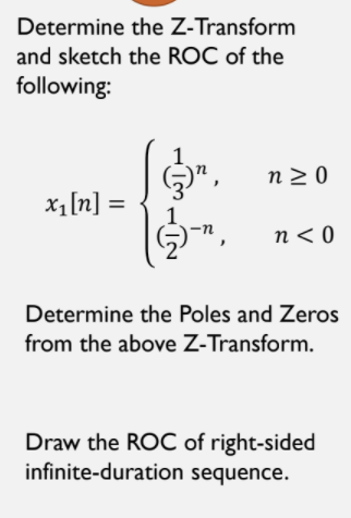 Solved Determine the Z-Transform and sketch the ROC of the | Chegg.com