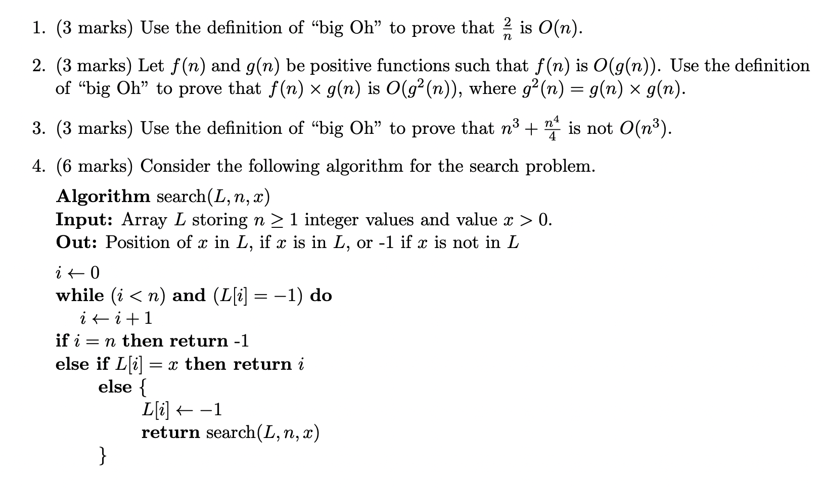 Solved 1. (3 marks) Use the definition of 