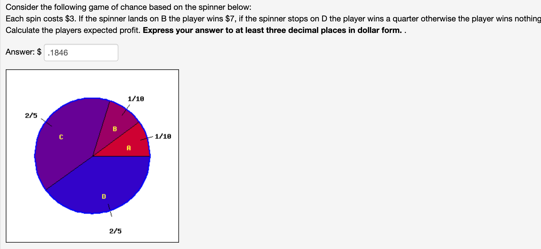 Solved Consider the following game of chance based on the | Chegg.com