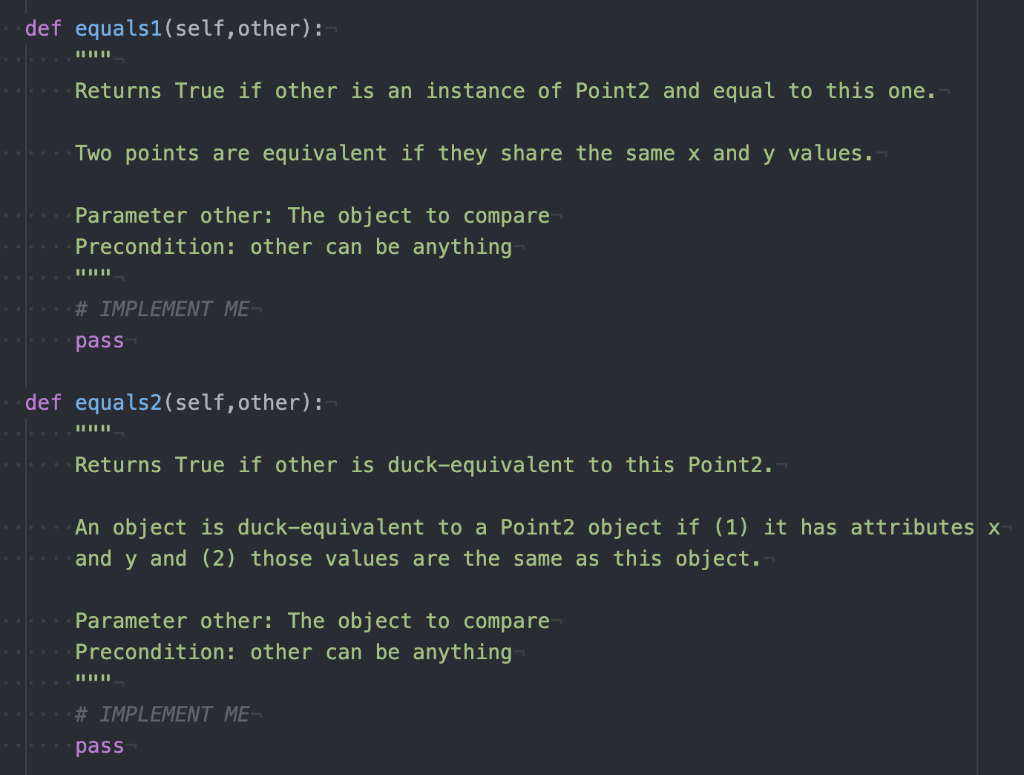 Solved # Part 3- class Point2 (object): A class to represent | Chegg.com