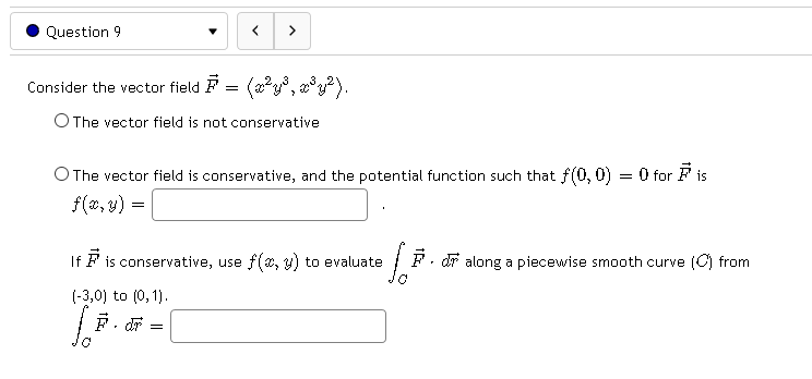 Solved Question 9 Consider The Vector Field A X2y To Chegg Com