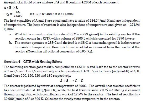 Solved An equimolar liquid phase mixture of A and B contains | Chegg.com