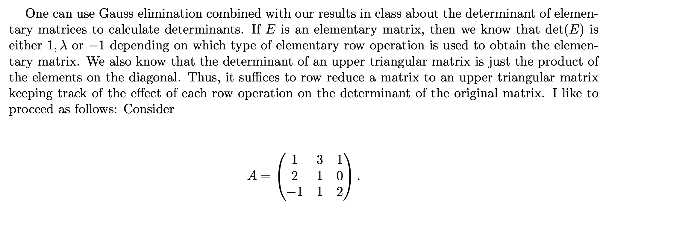 Solved One can use Gauss elimination combined with our | Chegg.com