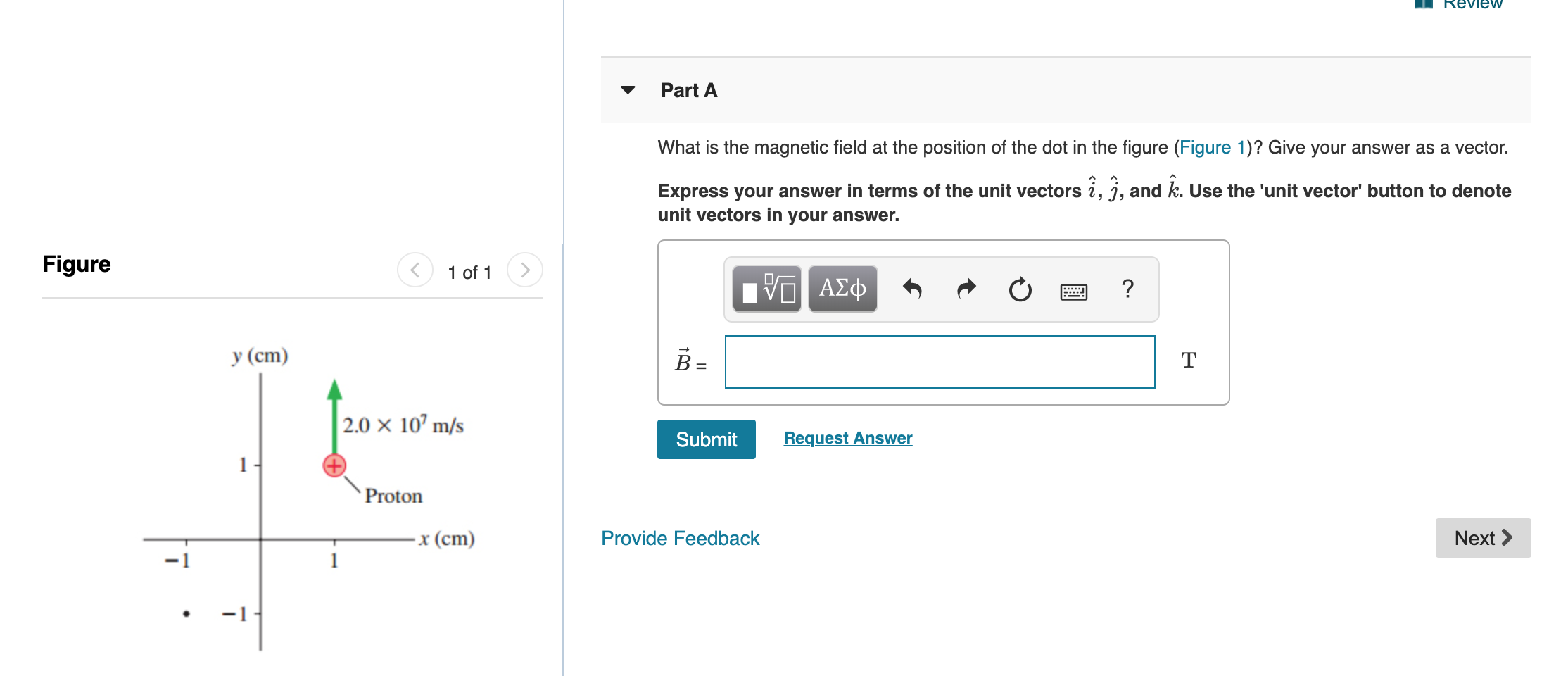 Solved 1 Review Part A What is the magnetic field at the | Chegg.com