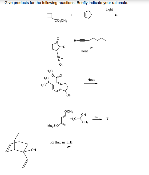 Solved Give products for the following reactions. Briefly | Chegg.com