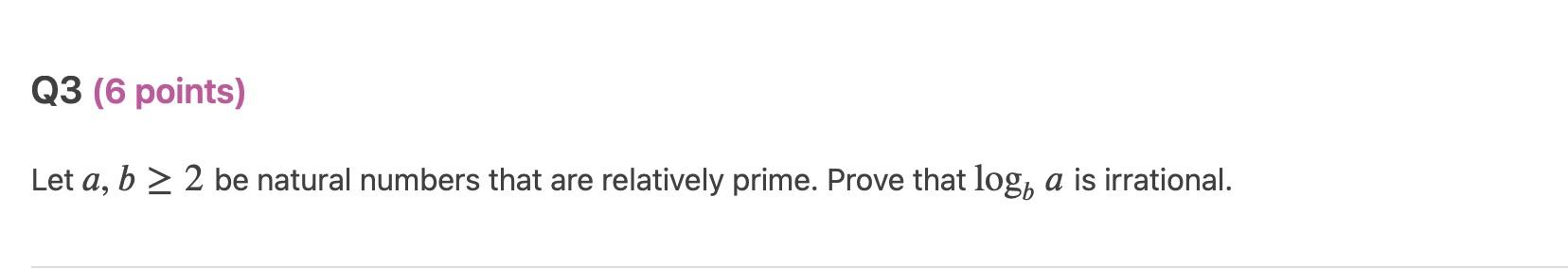 Solved Let a,b≥2 be natural numbers that are relatively | Chegg.com