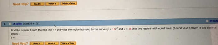 Solved Find The Number B Such That The Line Y = B Divides | Chegg.com