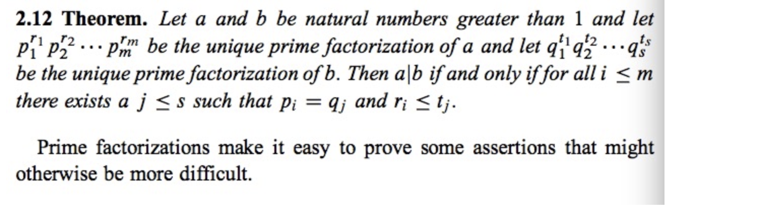 Solved 2.12 Theorem. Let A And B Be Natural Numbers Greater | Chegg.com