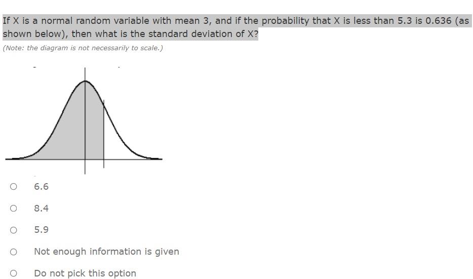 Solved If X is a normal random variable with mean 3, and if | Chegg.com