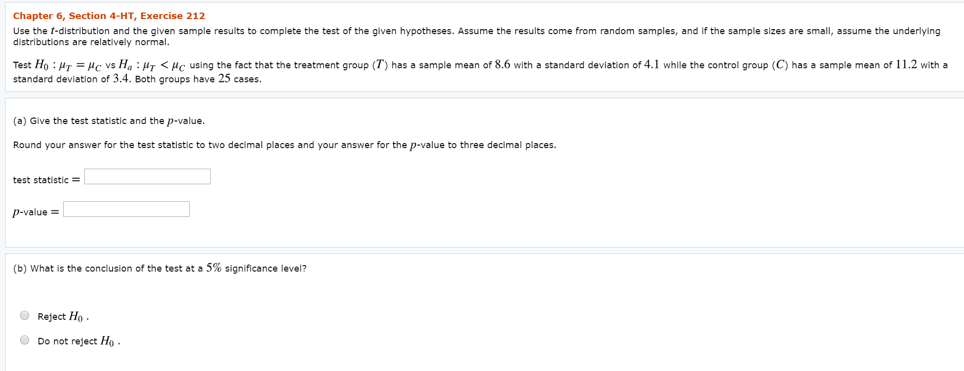 Solved Chapter 6, Section 4-HT, Exercise 212 Use the | Chegg.com