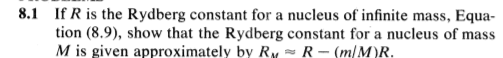 Solved the constant R, known as the Rydberg constant, is met | Chegg.com