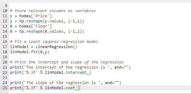 Solved Import the necessary modules and read in a csv file. | Chegg.com