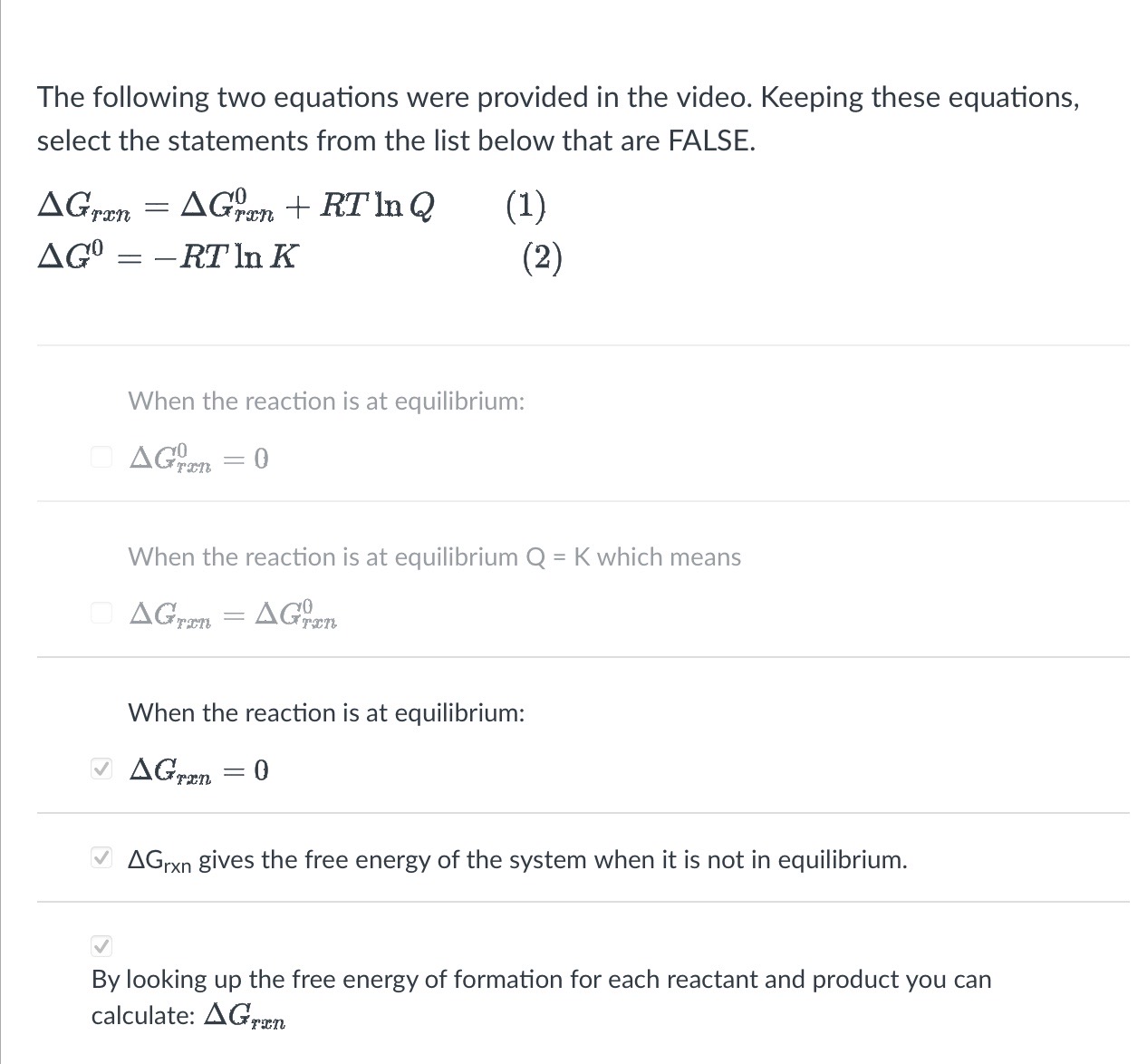 Solved The following two equations were provided in the | Chegg.com