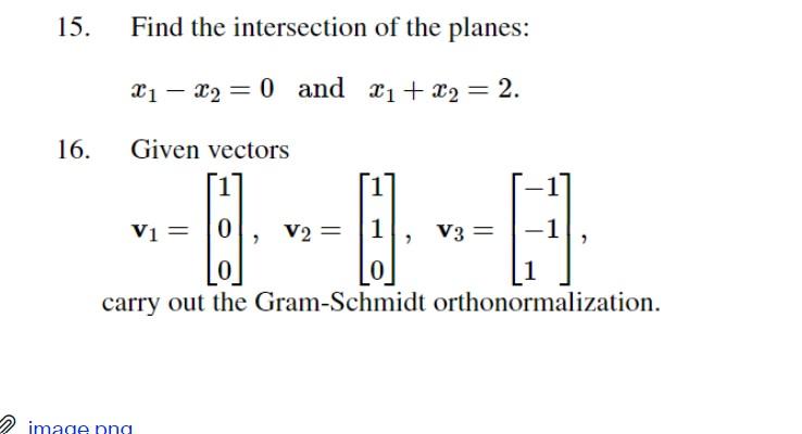 Solved 3. Find the intersection of the three planes | Chegg.com