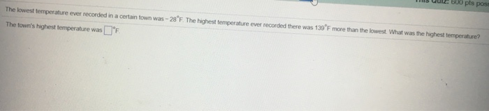 solved-the-lowest-temperature-ever-recorded-in-a-certain-chegg