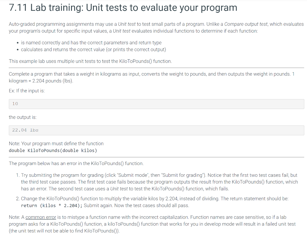 automatically graded programming assignments