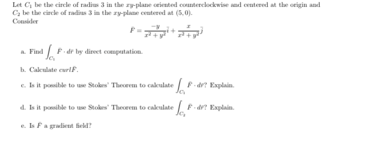 Solved Let C1 be the circle of radius 3 in the xy-plane | Chegg.com