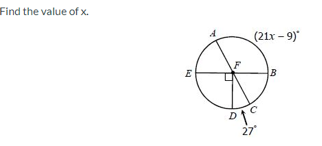 what is the value of x x=21