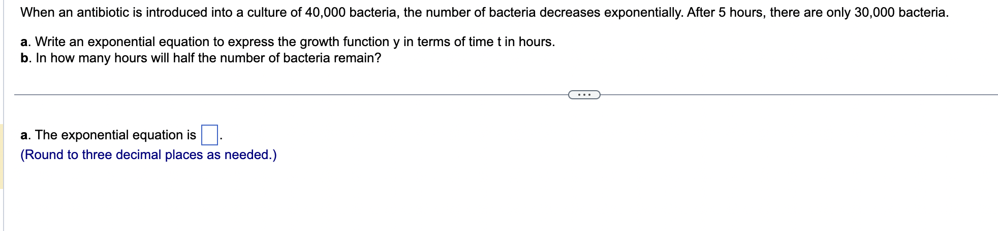 Solved When an antibiotic is introduced into a culture of | Chegg.com